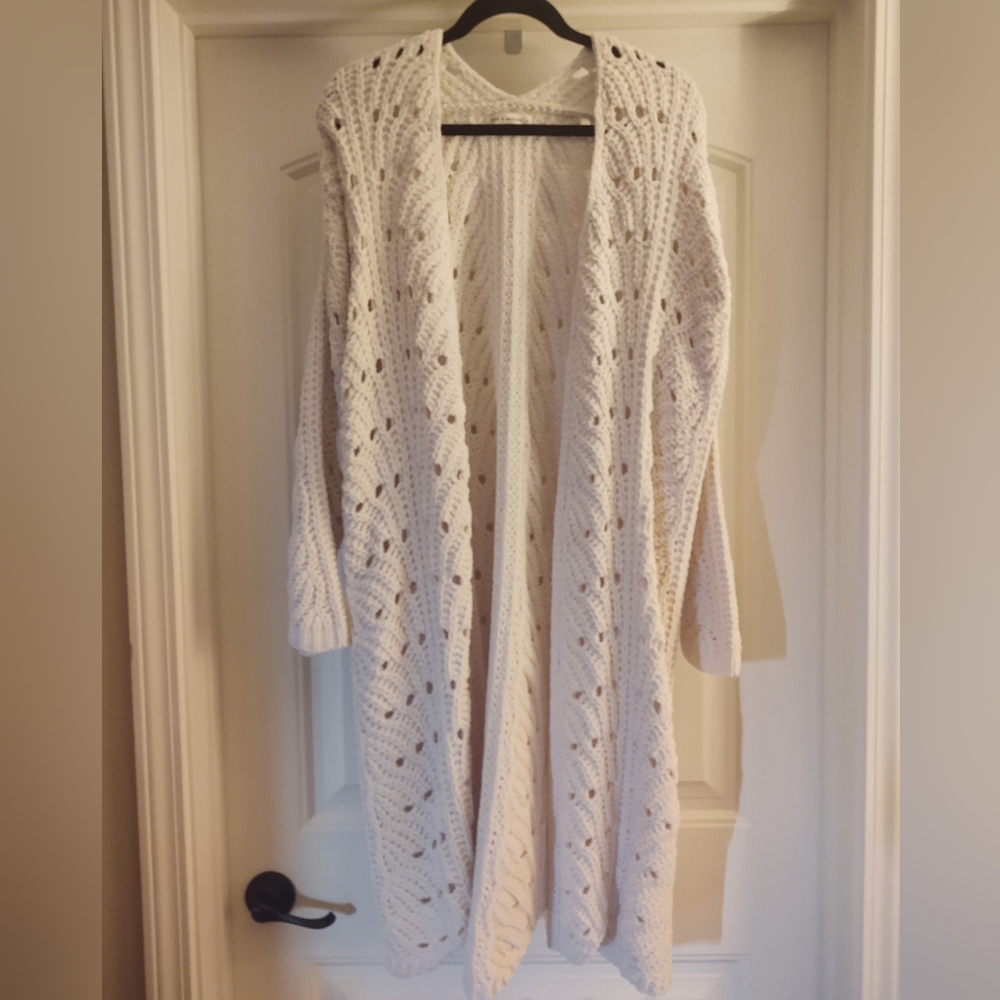 Moon & Madison Cream Duster Cardigan